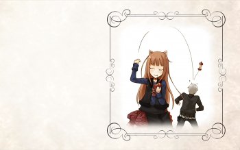 minimalist anime wallpaper spice and wolf