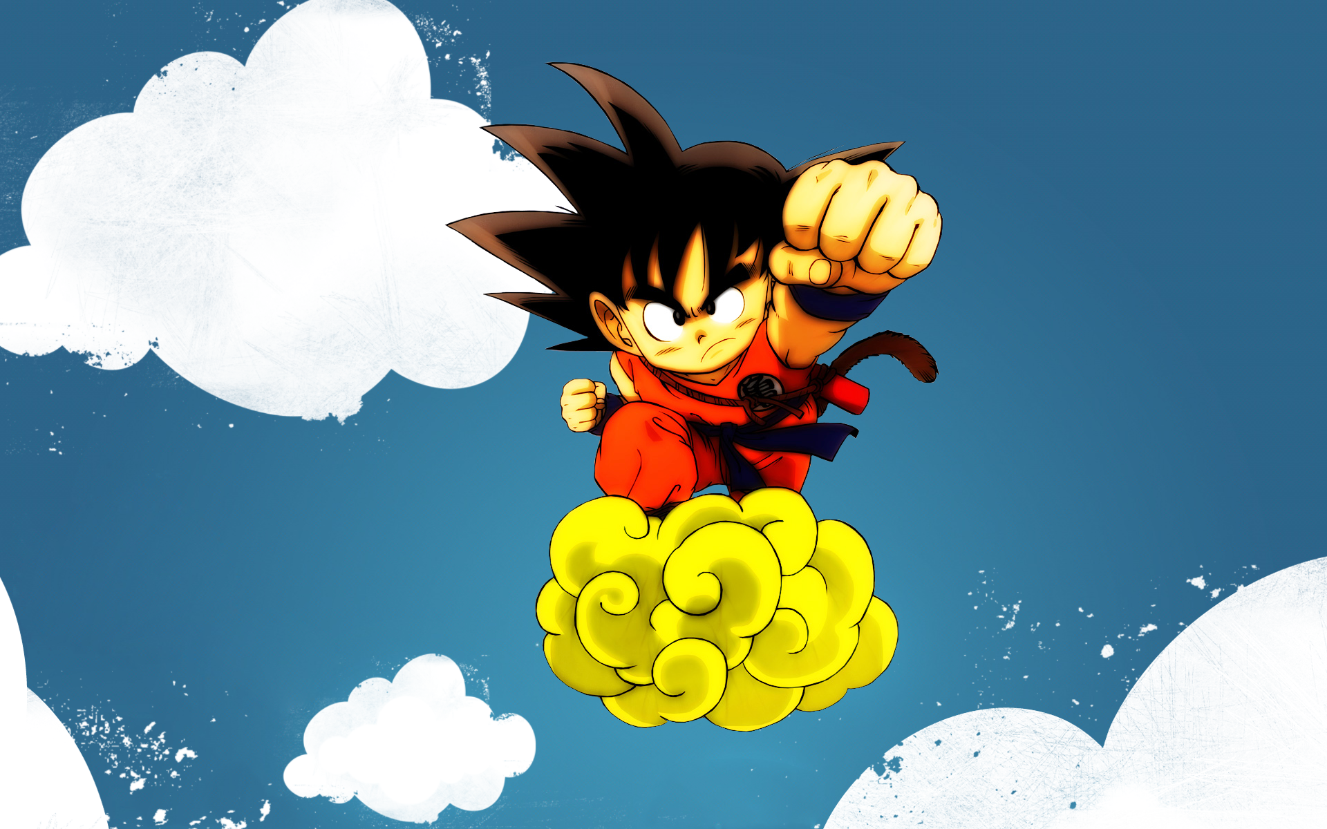 Goku and his Nimbus Cloud Computer Wallpapers, Desktop Backgrounds