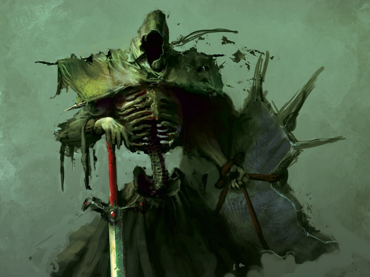 skeleton sword