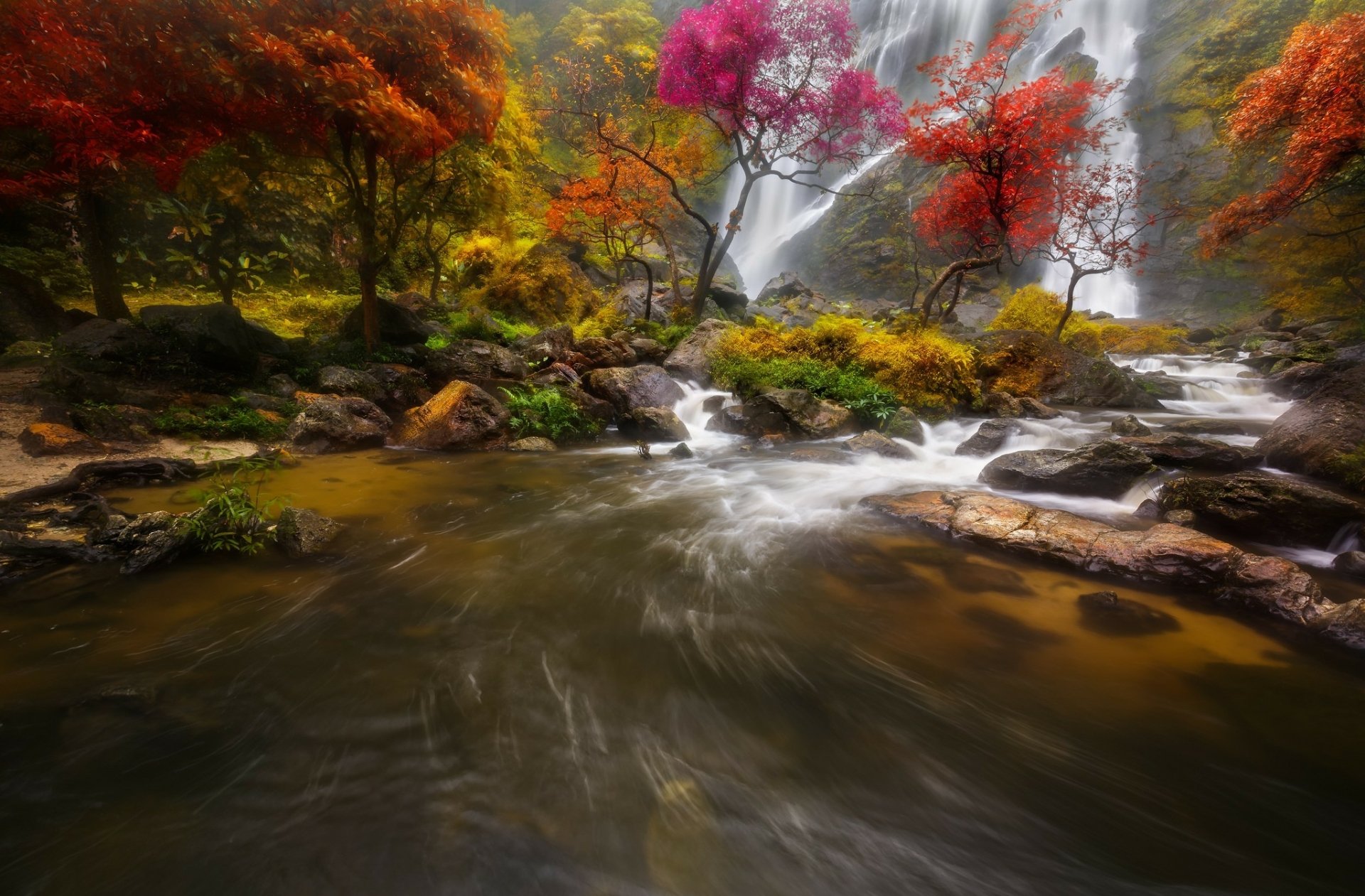 Cachoeira Full HD Papel De Parede And Background Image 2048x1345 ID