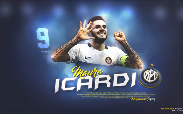 Mauro Icardi Celebrating On The Field Sports HD Wallpaper