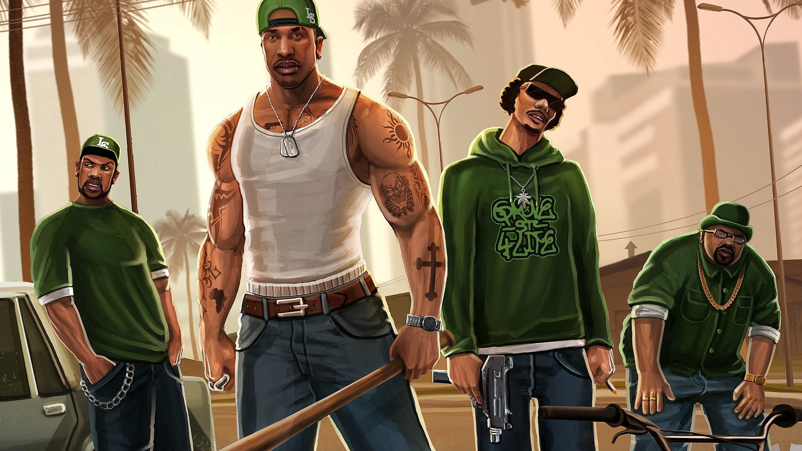 Carl Johnson GTA San Andreas HD Wallpaper