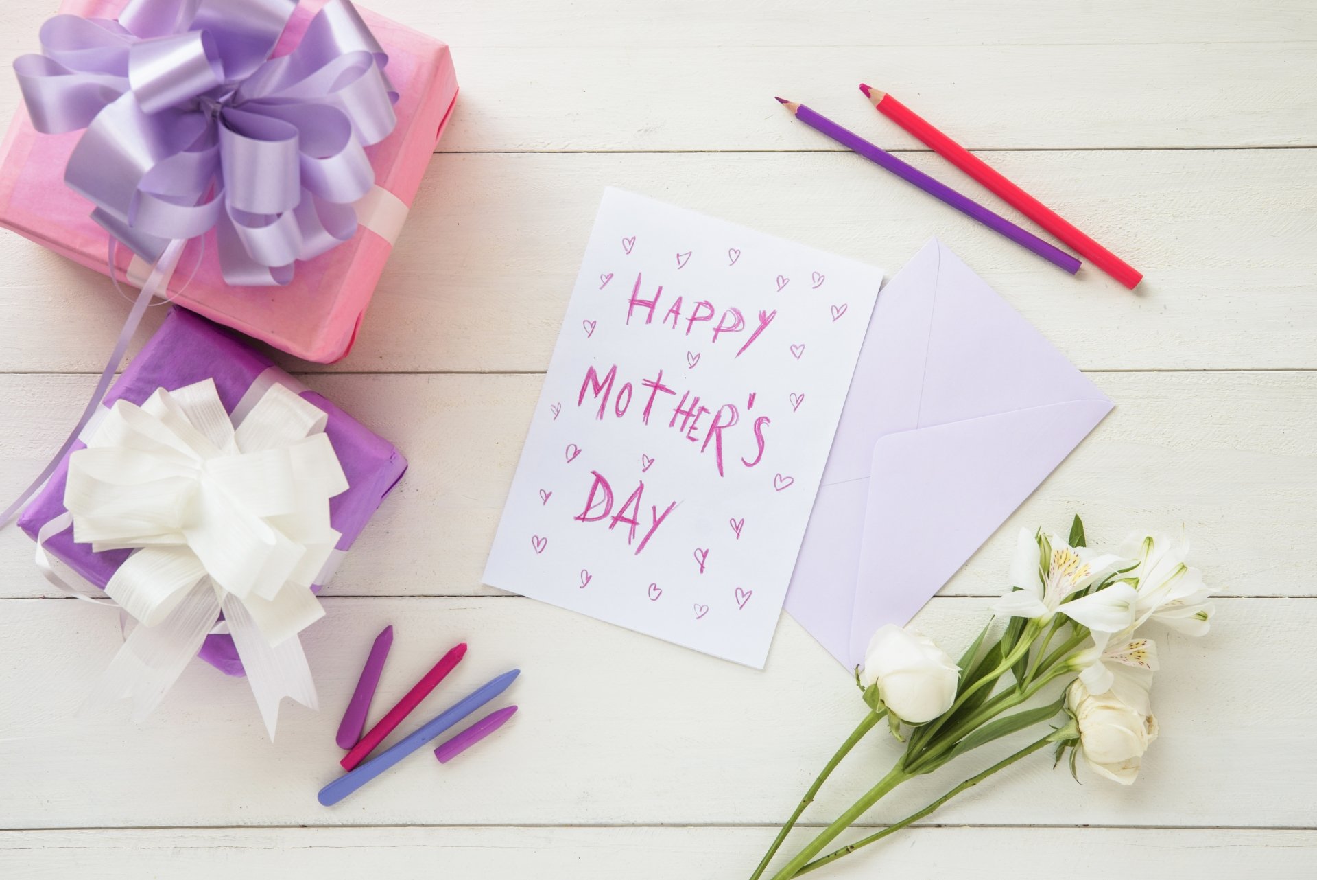 Download Gift Happy Mother's Day Holiday Mother's Day 4k Ultra HD Wallpaper