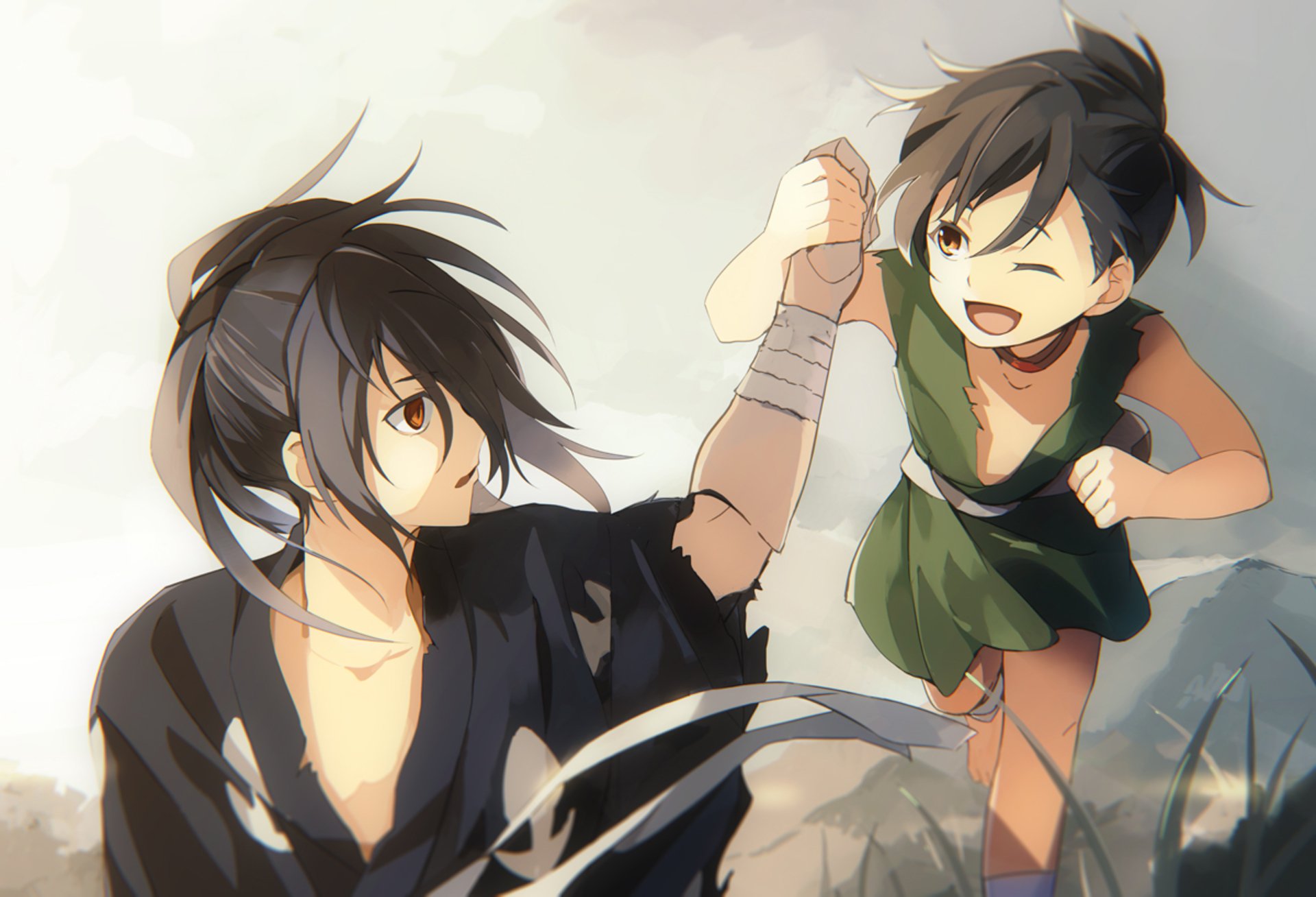 Hyakkimaru and Dororo by たける