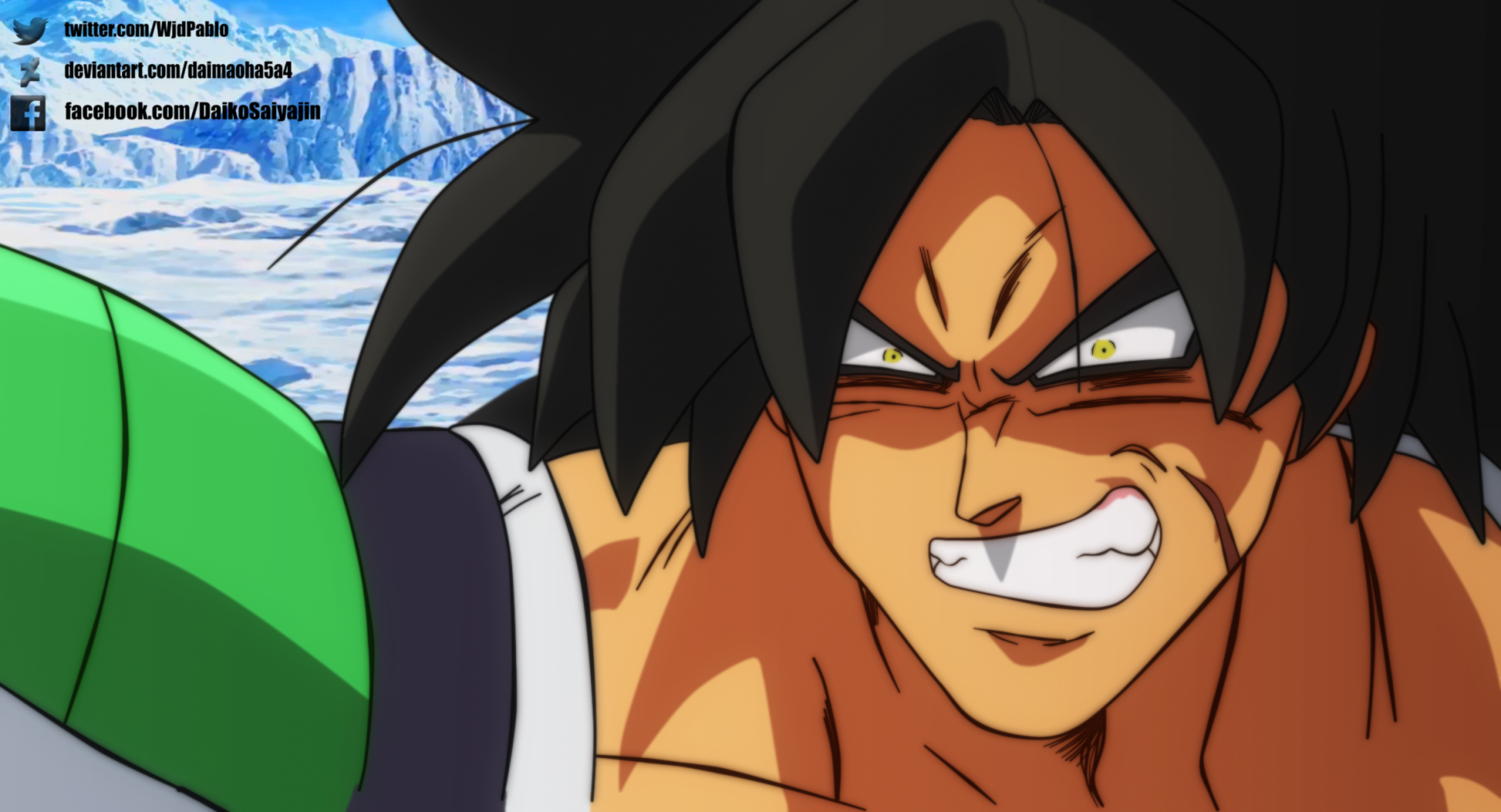 Gogeta SSJ4 vs Broly SSJ by Pablo Riquelme