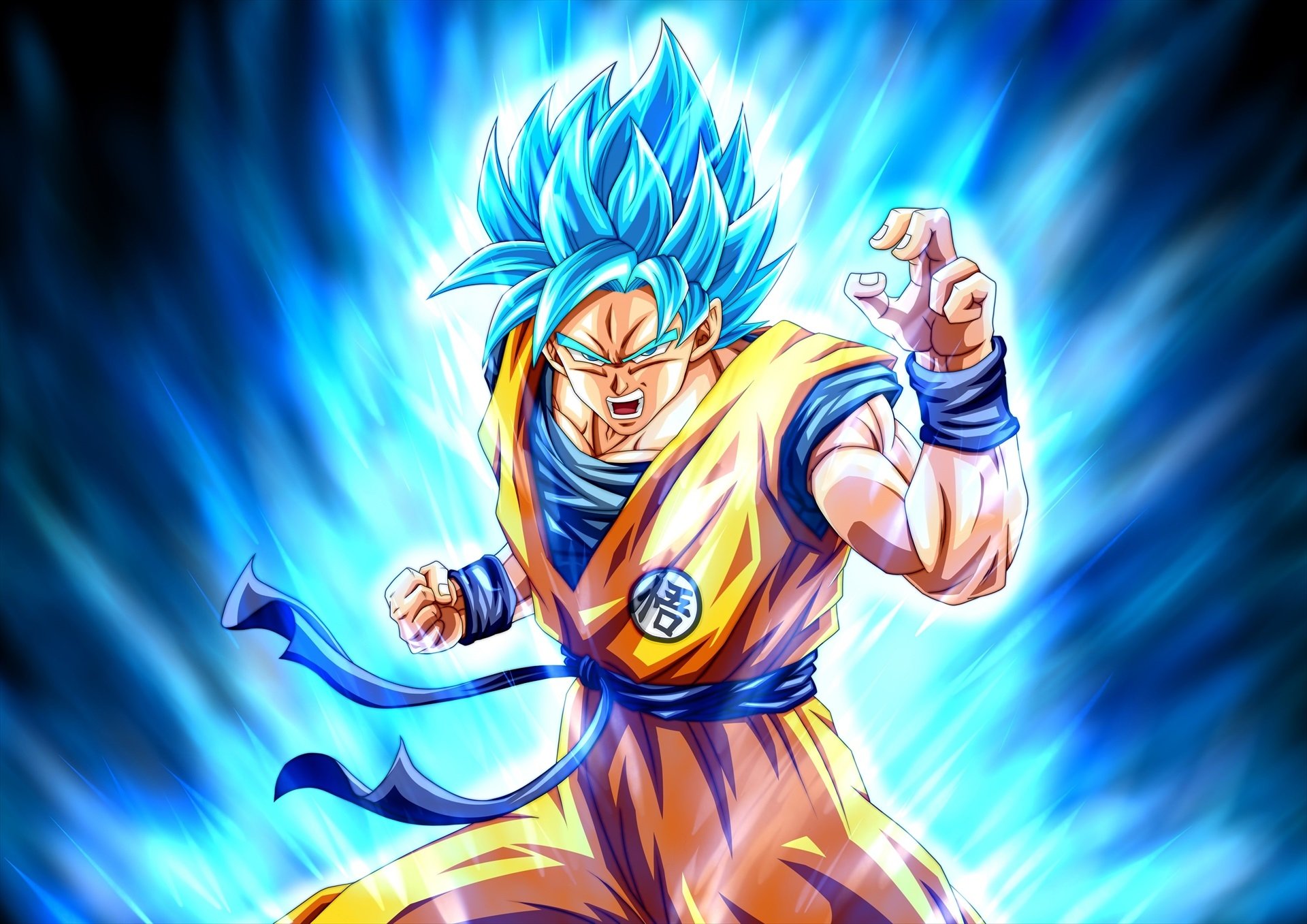 Dragon Ball Super  Goku Blue HD tải xuống hình nền