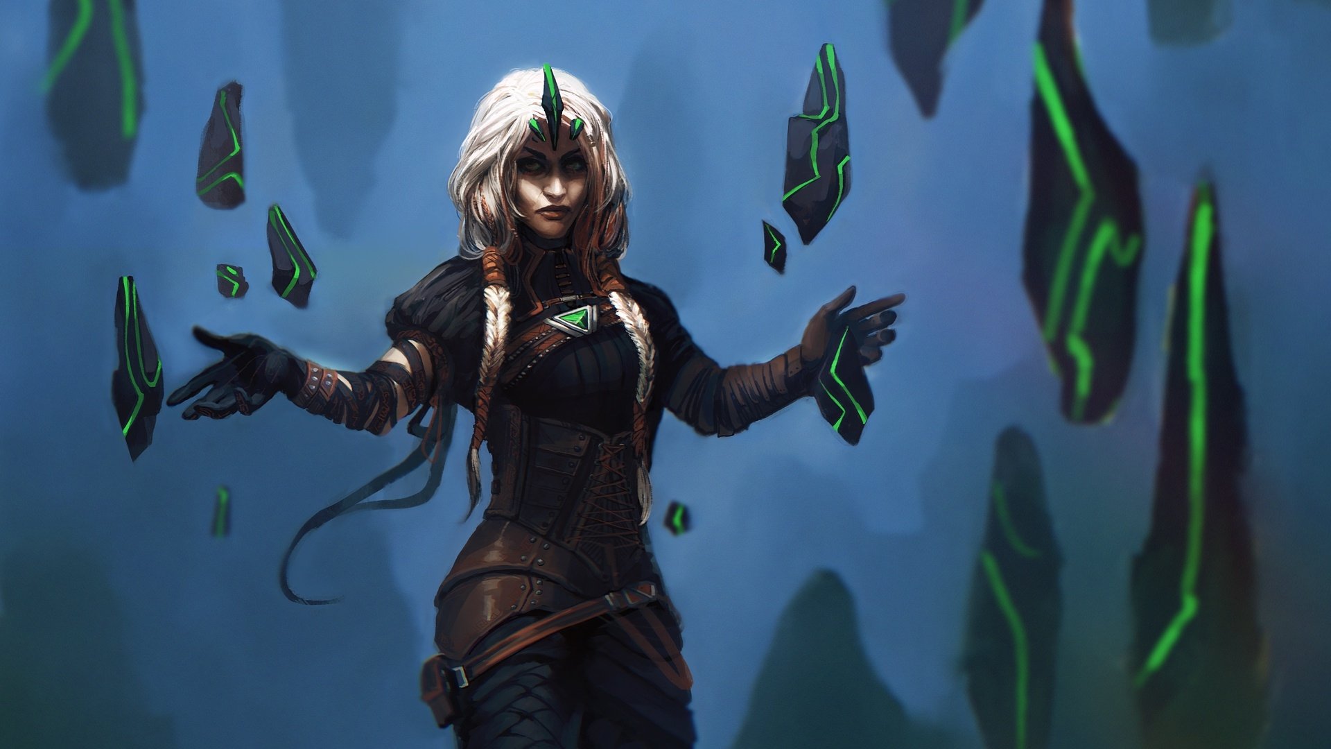 Download Braid Fantasy Woman HD Wallpaper