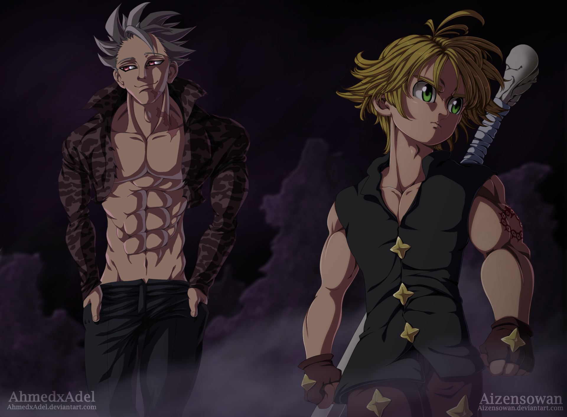 The Seven Deadly Sins: Meliodas & Ban HD Wallpaper by AizenSowan