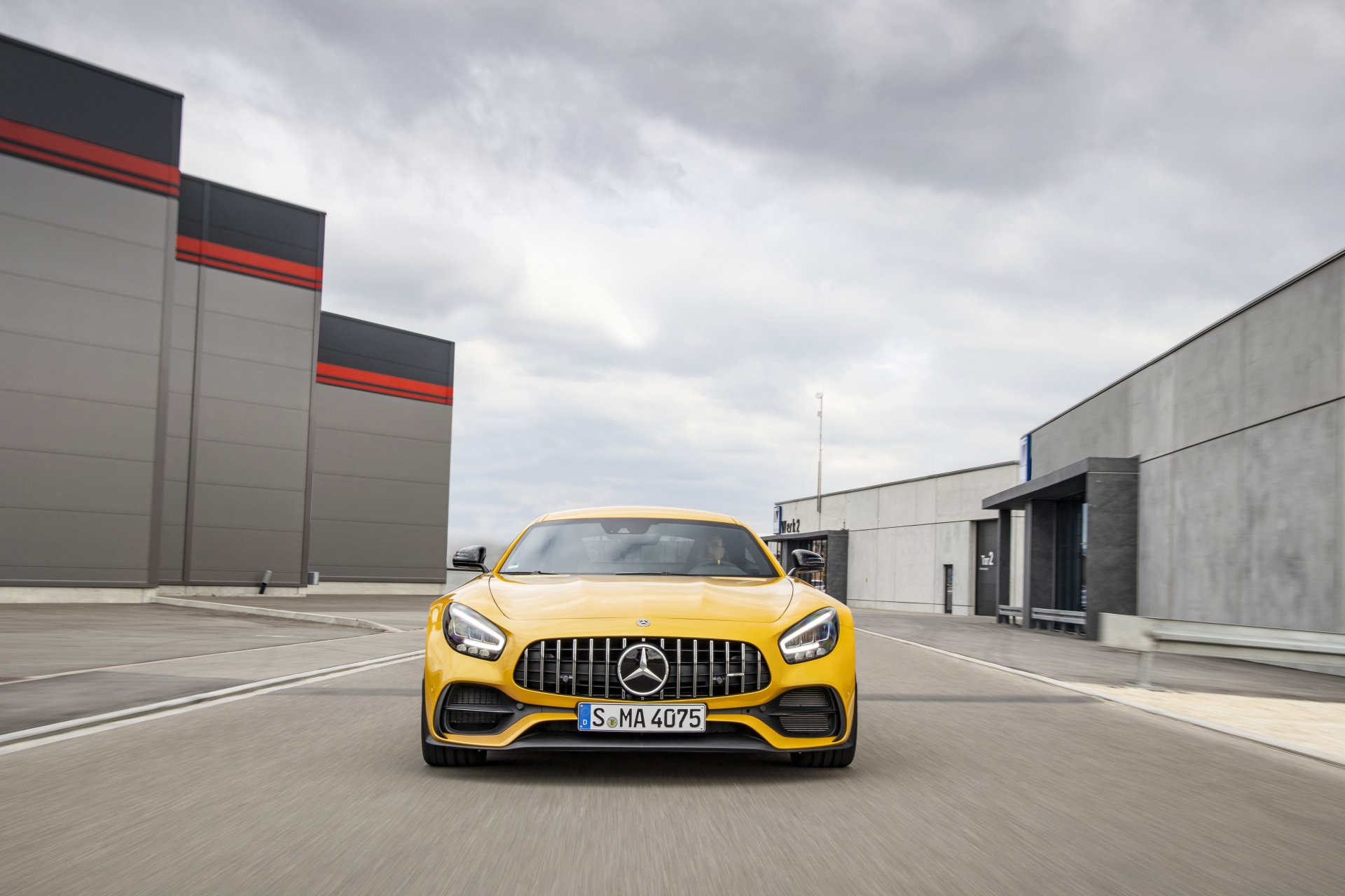 Download Supercar Yellow Car Car Mercedes-AMG Mercedes-AMG GT Vehicle Mercedes-AMG GT S 4k Ultra HD Wallpaper