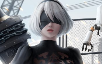 40 4k Ultra Hd Nier Automata Wallpapers Background Images Wallpaper Abyss