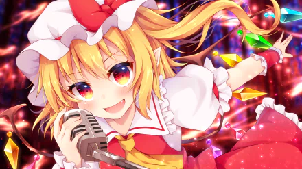 Flandre Scarlet Anime Touhou HD Desktop Wallpaper | Background Image