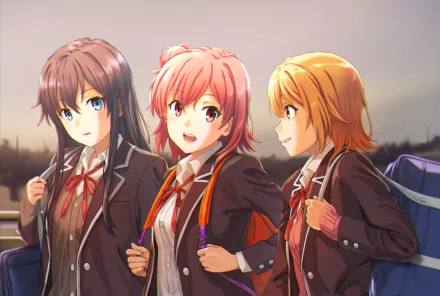 Yukino Yukinoshita Yui Yuigahama Iroha Isshiki Anime My Teen Romantic Comedy SNAFU HD Desktop Wallpaper | Background Image