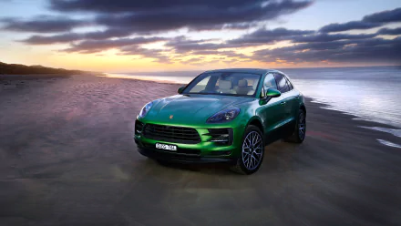 SUV green car car Porsche Porsche Macan vehicle Porsche Macan S HD Desktop Wallpaper | Background Image