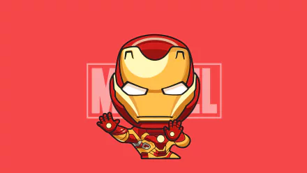 chibi Comic Iron Man HD Desktop Wallpaper | Background Image