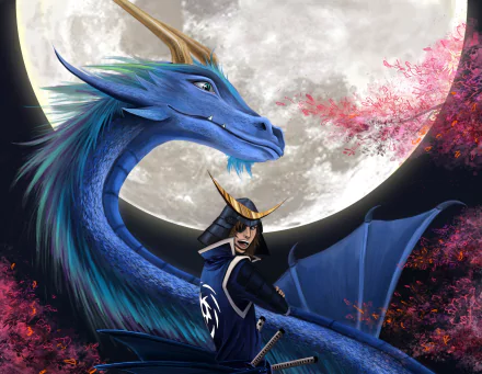 Date Masamune (Sengoku Basara) dragon moon Anime Sengoku Basara HD Desktop Wallpaper | Background Image