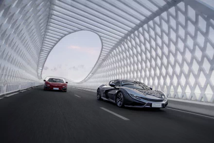 electric car silver car car Qiantu Motor vehicle Qiantu K50 HD Desktop Wallpaper | Background Image