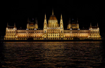 man made Hungarian Parliament Building HD Desktop Wallpaper | Background Image