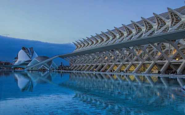 Spain Valencia man made City of Arts and Sciences HD Desktop Wallpaper | Background Image