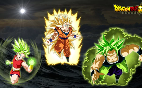 Super Saiyan 3 Super Saiyan Green Kefla (Dragon Ball) Broly (Dragon Ball) Goku Anime Dragon Ball Super HD Desktop Wallpaper | Background Image