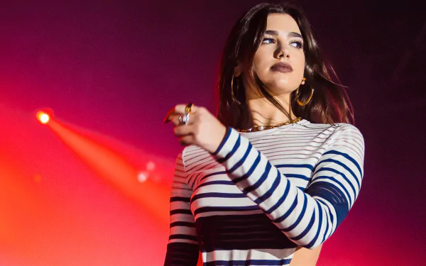 brunette singer English music Dua Lipa HD Desktop Wallpaper | Background Image