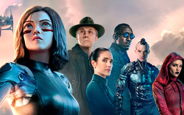 Eiza Gonzalez Ed Skrein Mahershala Ali Jennifer Connelly Christoph Waltz Alita (Alita: Battle Angel) movie Alita: Battle Angel HD Desktop Wallpaper | Background Image