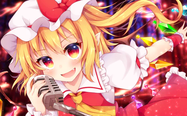 Flandre Scarlet Anime Touhou HD Desktop Wallpaper | Background Image