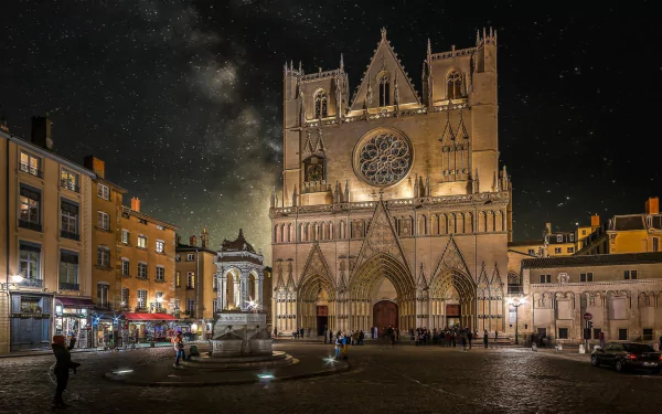 Lyon Cathedral religious cathedral HD Desktop Wallpaper | Background Image