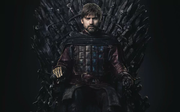 Nikolaj Coster-Waldau Jaime Lannister TV Show Game Of Thrones Iron Throne HD Desktop Wallpaper | Background Image