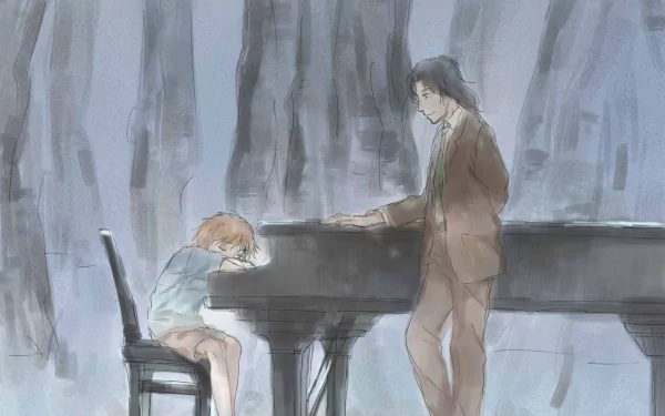 Kai Ichinose Sōsuke Ajino Anime Forest of Piano HD Desktop Wallpaper | Background Image