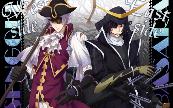 Chōsokabe Motochika Date Masamune (Sengoku Basara) Anime Sengoku Basara HD Desktop Wallpaper | Background Image