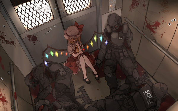 Anime Crossover Touhou SCP Foundation Flandre Scarlet HD Wallpaper | Background Image