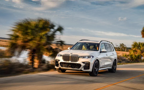 SUV white car car BMW vehicle BMW X7 HD Desktop Wallpaper | Background Image