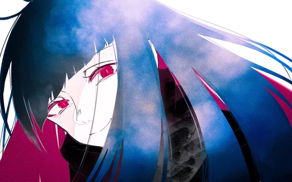 HD PC desktop wallpaper featuring Oryou from Fate/KOHA-ACE, an anime-style illustration from Fate/Grand Order with vibrant blue and red tones.