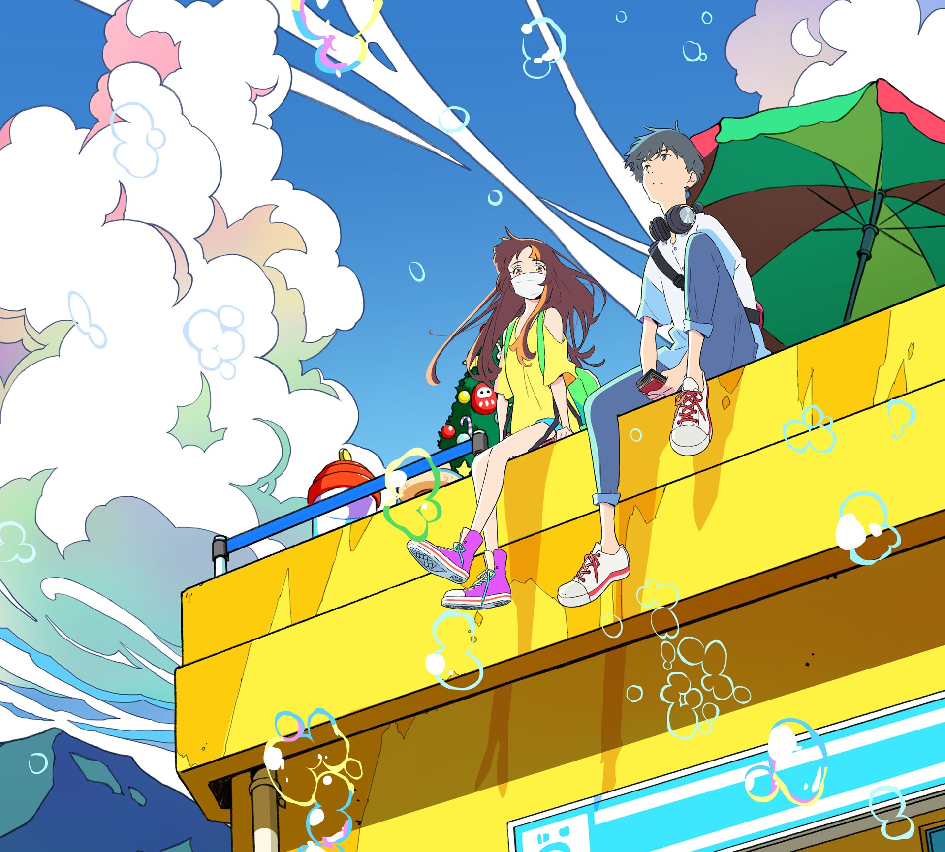 Anime Cider no You ni Kotoba ga Wakiagaru HD Wallpaper | Background Image