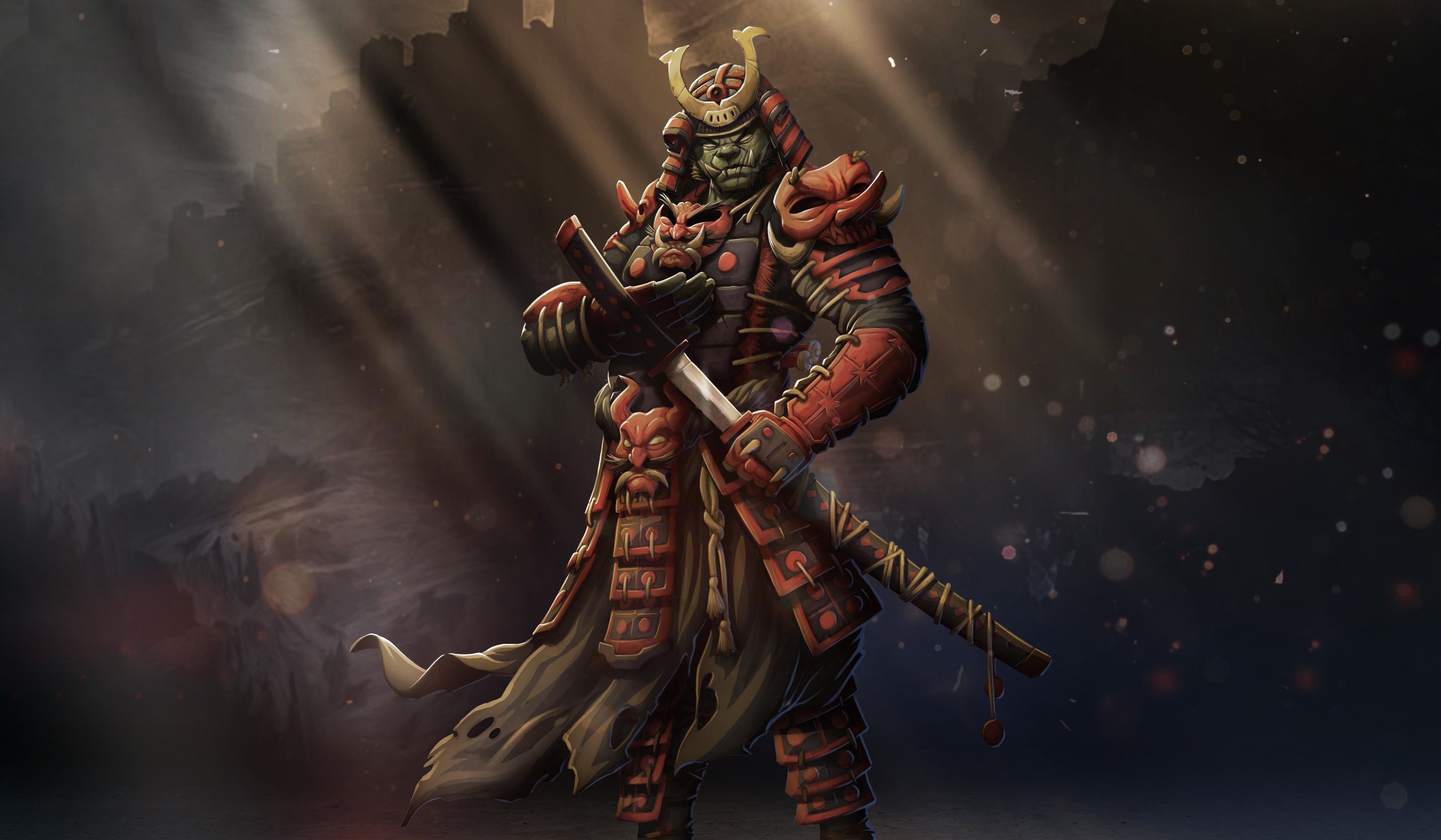 Fantasy Samurai Wallpaper | 2400x1400