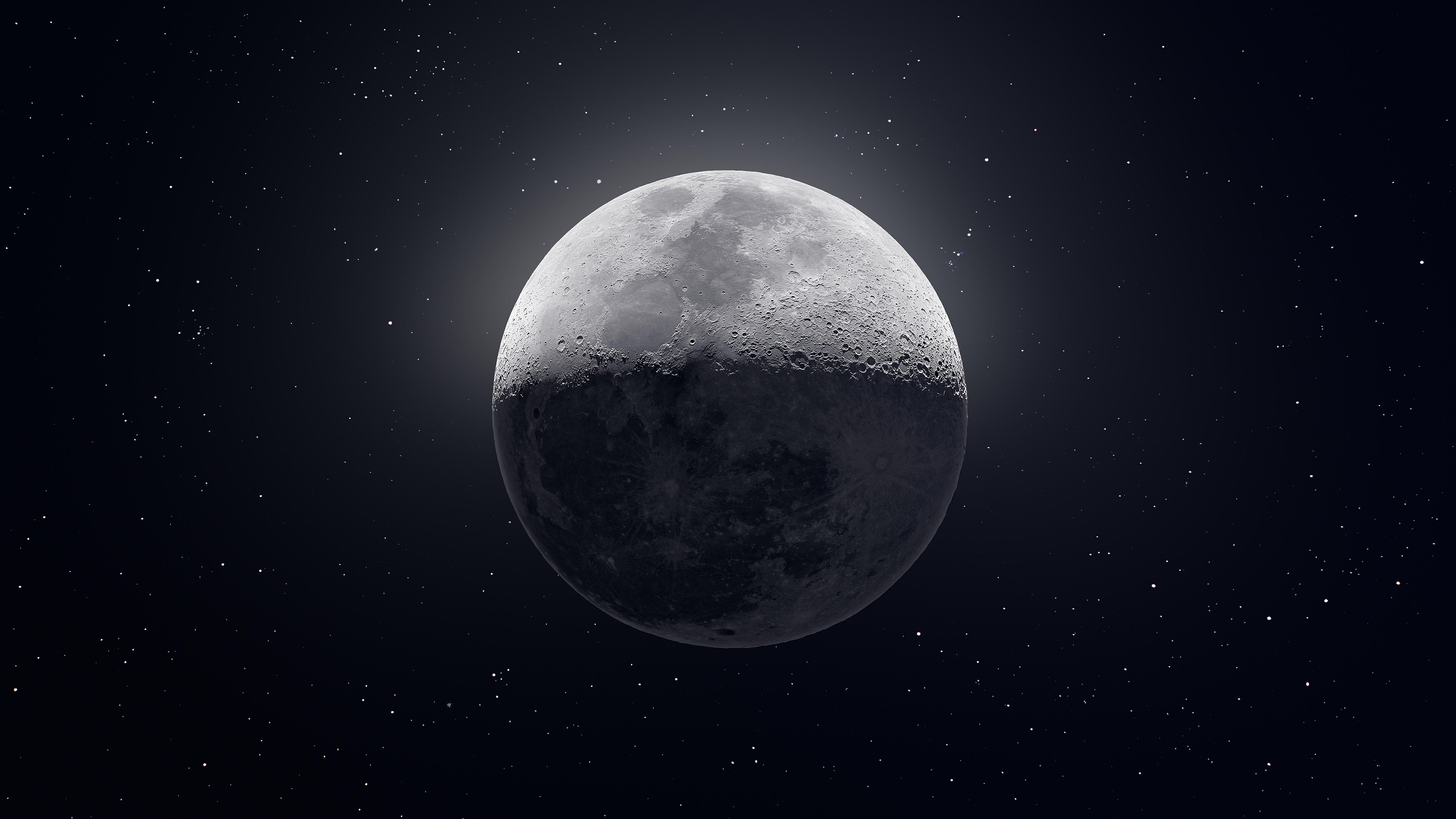 Moon 4k Ultra HD Wallpaper by Andrew McCarthy