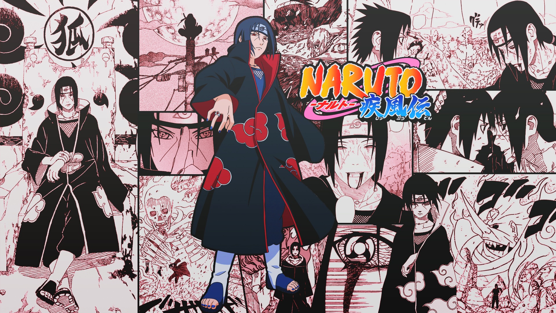 uchiha sasuke akatsuki wallpaper