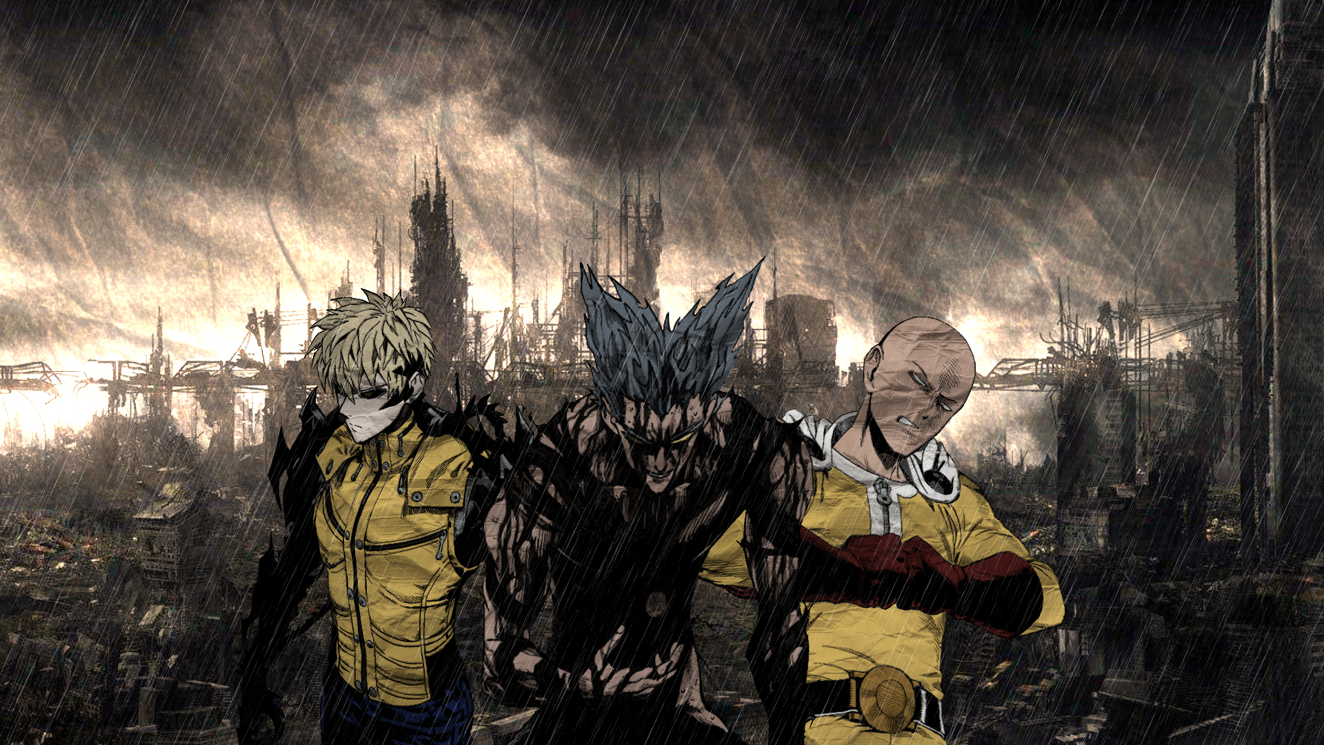 Garou one deals punch man wallpaper