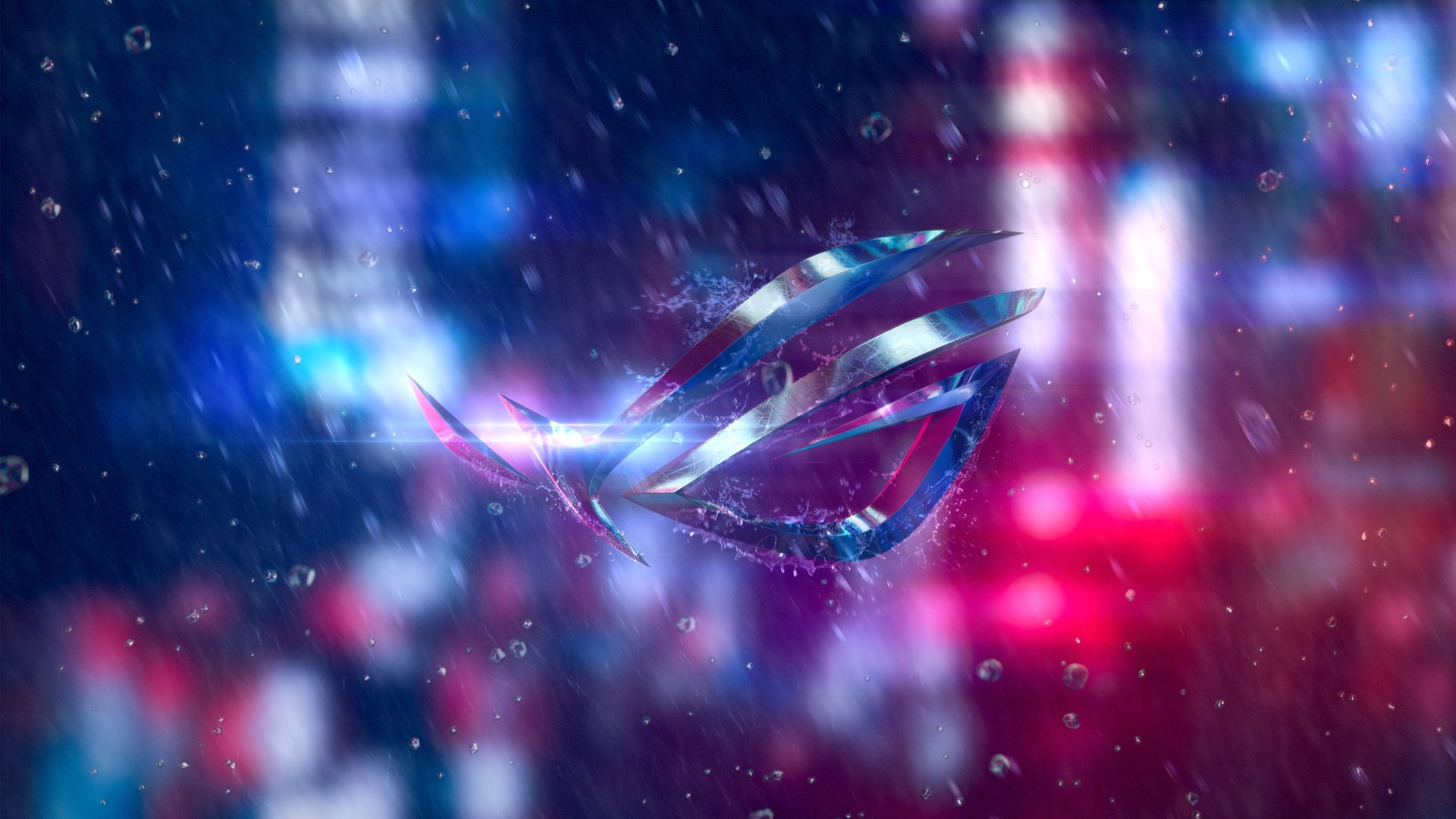 Asus ROG, Logo, 4K, Water Drop, Technology, Asus HD Wallpaper