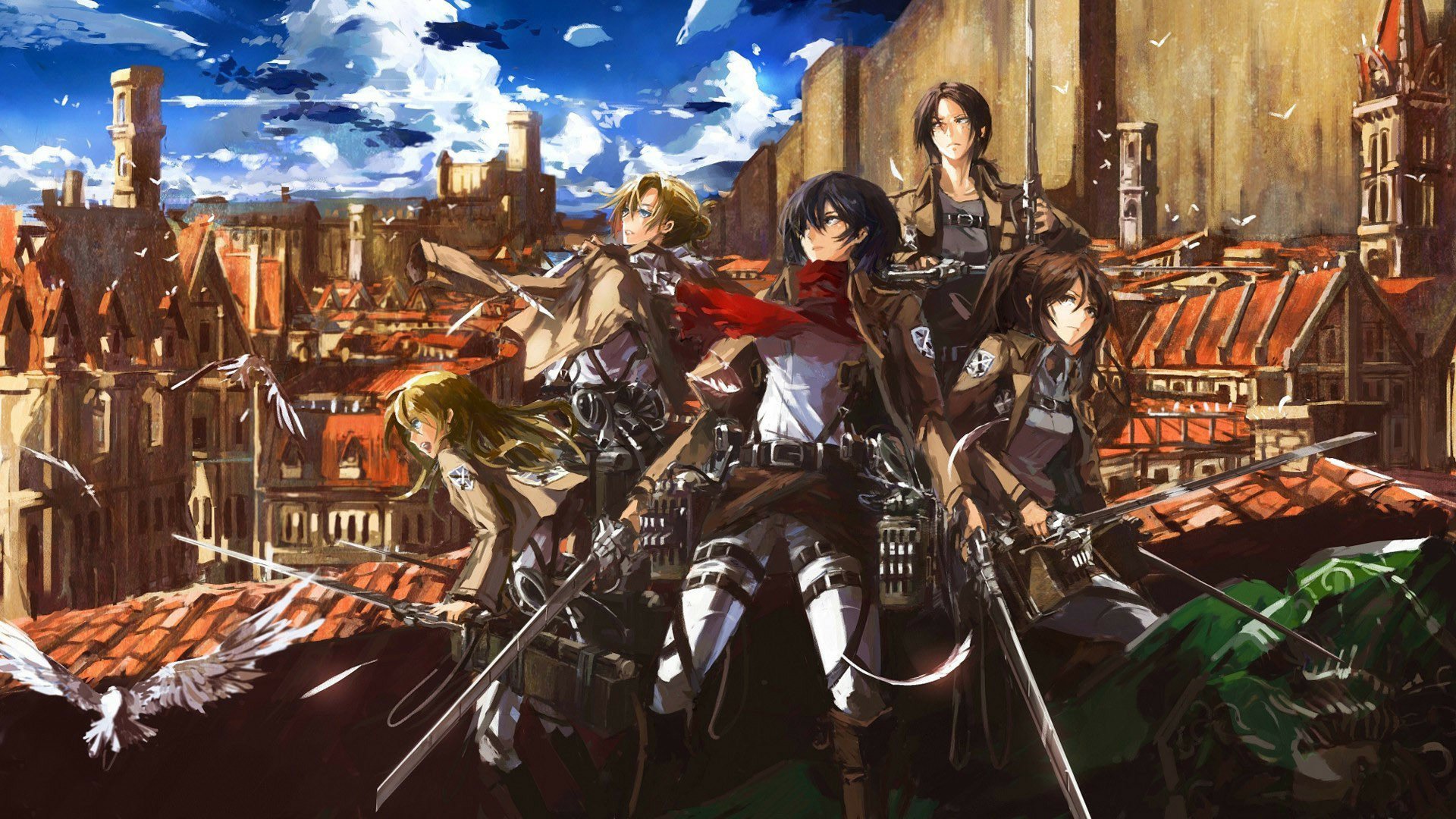 Download Ymir (Attack On Titan) Sasha Blouse Annie Leonhart Historia Reiss Mikasa Ackerman Anime Attack On Titan HD Wallpaper