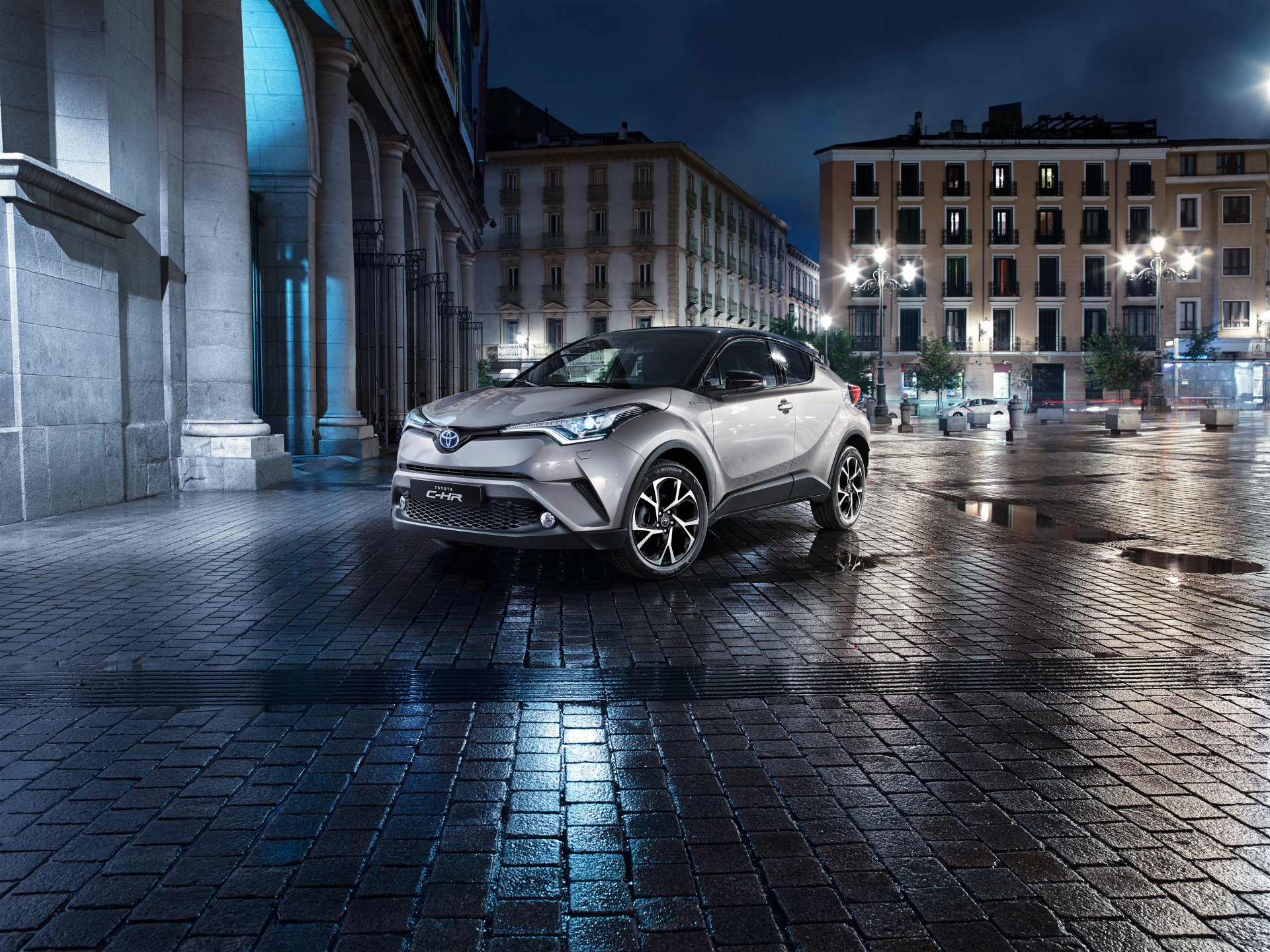 Download SUV Silver Car Car Toyota Vehicle Toyota C-HR 4k Ultra HD Wallpaper