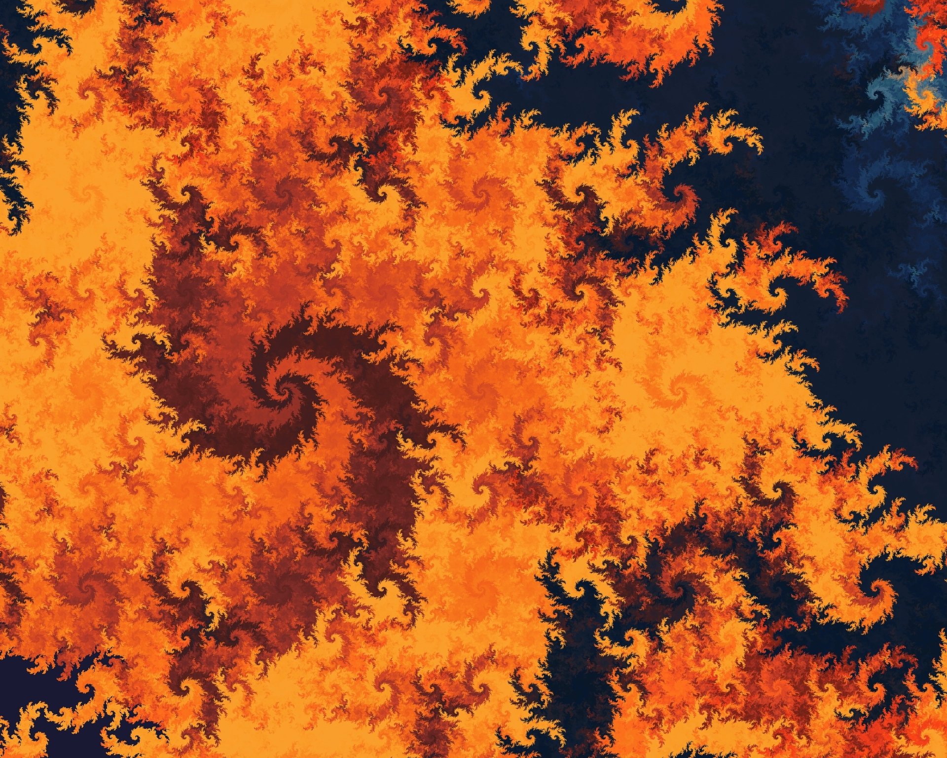 Download Orange (Color) Abstract Fractal 4k Ultra HD Wallpaper by Teun den Ouden
