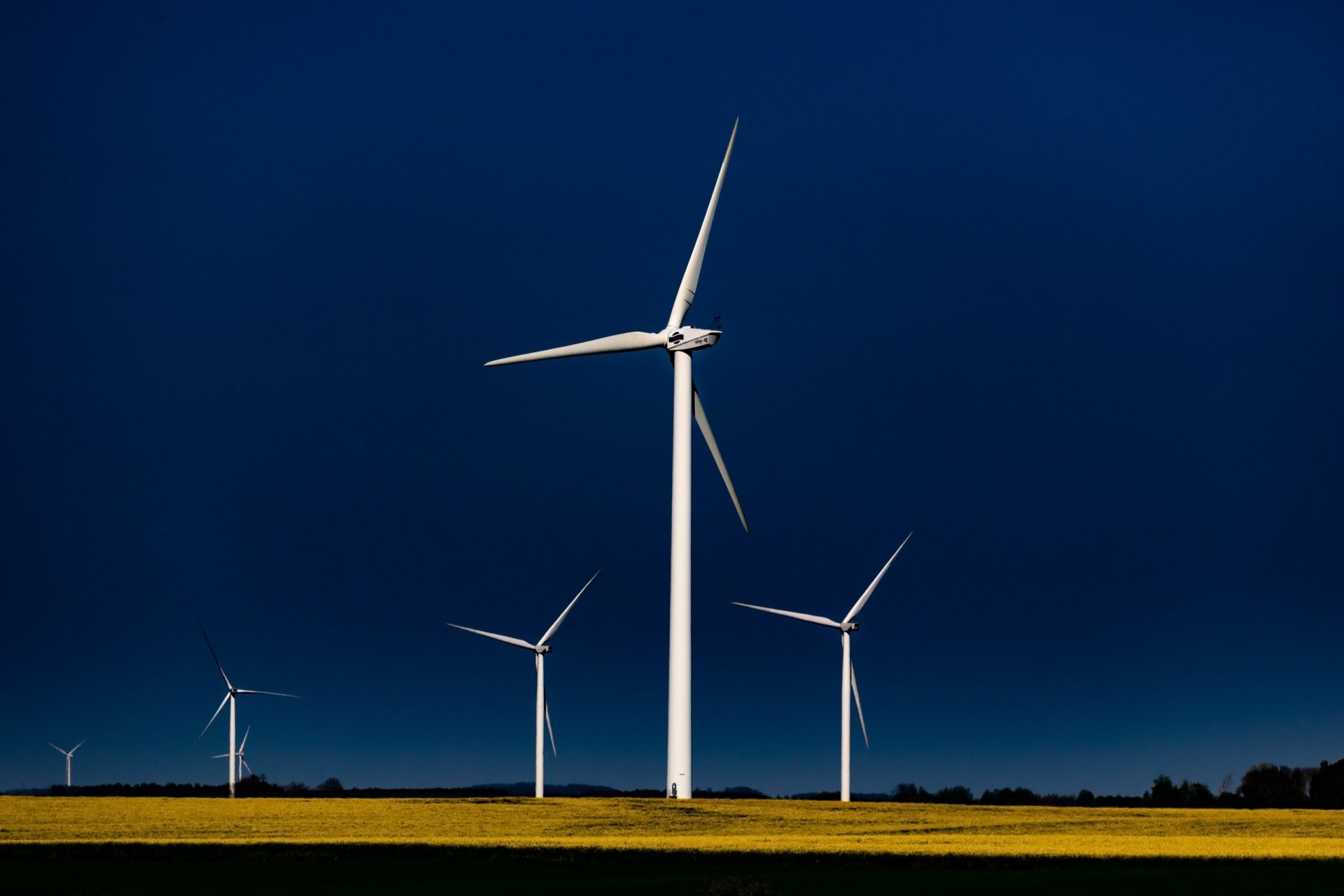 Download Sky Man Made Wind Turbine HD Wallpaper