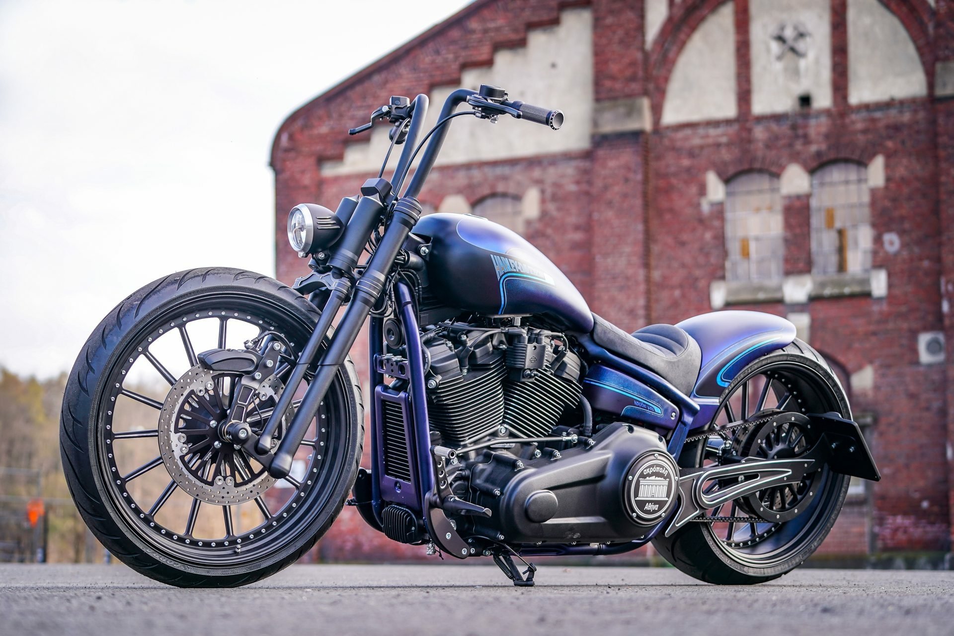 harley davidson fatboy blue