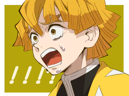 Zenitsu Agatsuma Anime Demon Slayer: Kimetsu no Yaiba HD Desktop Wallpaper | Background Image