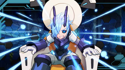 Merak (Azure Striker Gunvolt) video game Azure Striker Gunvolt HD Desktop Wallpaper | Background Image