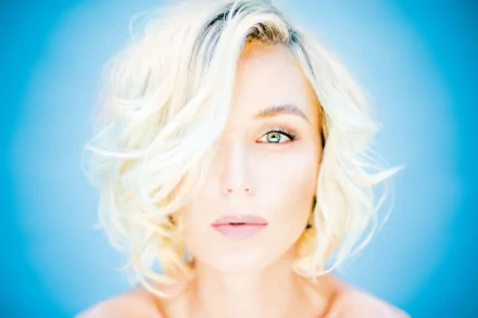 face blue eyes blonde Russian singer music Polina Gagarina HD Desktop Wallpaper | Background Image