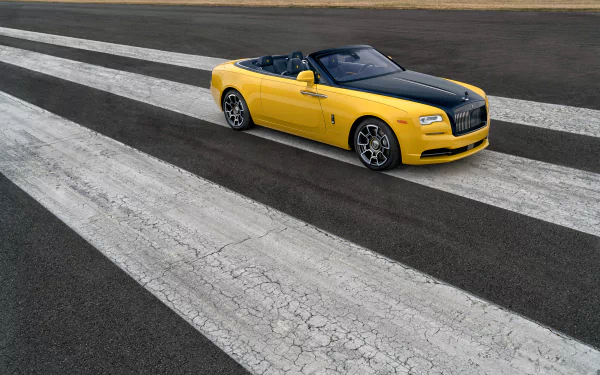 yellow car car Rolls-Royce vehicle Rolls-Royce Dawn HD Desktop Wallpaper | Background Image