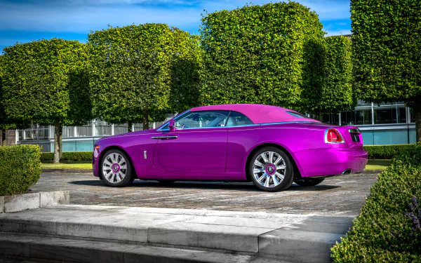 purple car car Rolls-Royce vehicle Rolls-Royce Dawn HD Desktop Wallpaper | Background Image