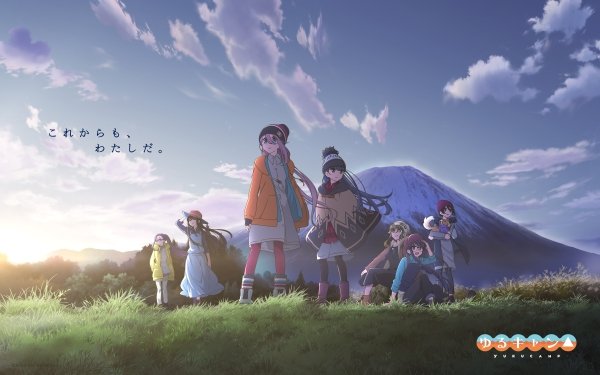 Anime Laid-Back Camp Aoi Inuyama Nadeshiko Kagamihara Rin Shima Sakura Kagamihara Chiaki Oogaki Ena Saitou Minami Toba HD Wallpaper | Background Image
